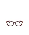 Dolce & Gabbana Dg3420 Butterfly Acetate Eyeglasses In Burgundy