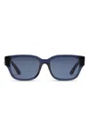 Dolce & Gabbana Rectangular-frame Sunglasses In Blue