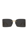 Dolce & Gabbana Rectangular Sunglasses In 金色