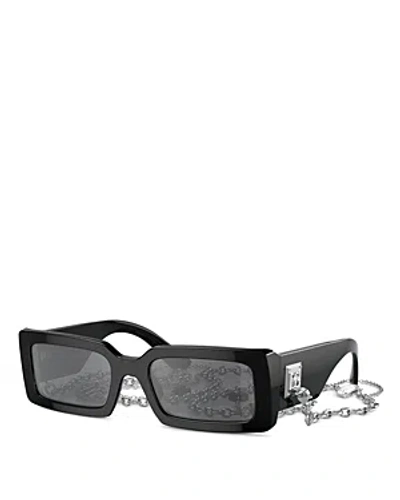 DOLCE & GABBANA RECTANGULAR SUNGLASSES, 53MM