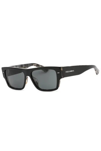 Dolce & Gabbana Rectangular Sunglasses 55mm Lenses For Men In Black
