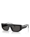Dolce & Gabbana Rectangular Sunglasses, 56mm In Black