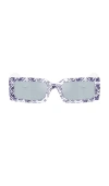 Dolce & Gabbana Rectangular Sunglasses In 블루 멀티