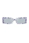 Dolce & Gabbana Rectangular Sunglasses In Blue