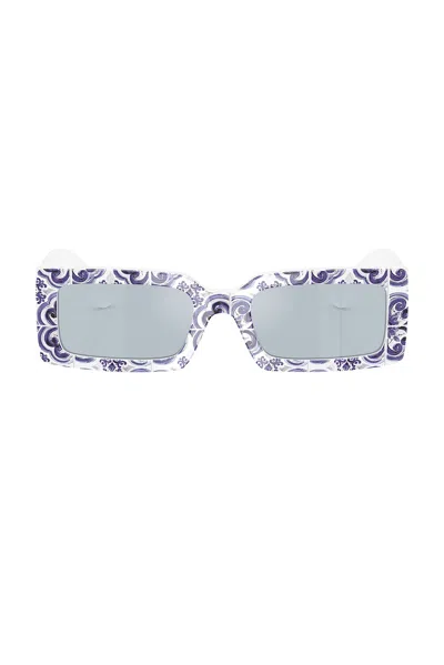 Dolce & Gabbana Rectangular Sunglasses In Multi