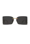 Dolce & Gabbana Rectangular Sunglasses In Gold
