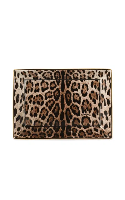 Dolce & Gabbana - Rectangular Trinket - Animal In Animal Print
