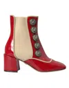 Dolce & Gabbana Button-embellished Ankle Boots