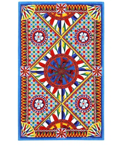 Dolce & Gabbana Abstract-print Towel In Red