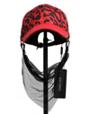Dolce & Gabbana Red Cotton 6 Panels Women Baseball Women's Cap In Red