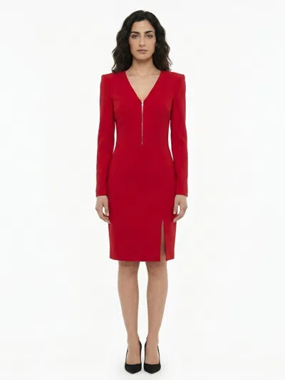 Dolce & Gabbana Red Cotton Cocktail Women's Dress