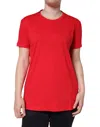 Dolce & Gabbana Red Cotton Crew Neck Short Sleeve Tee Women's T-shirt In Red