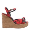 Dolce & Gabbana 90mm Lolita Sandals In Rosa Rossa F. Nero