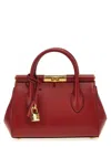 Dolce & Gabbana Mini Marlene Day Palmellato Leather Bag In Red