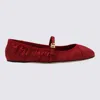 Dolce & Gabbana Ballerinas Satin Leather Sole In Red