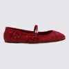 Dolce & Gabbana Satin Ballet Flats In Red