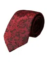 Dolce & Gabbana Red Floral Brocade Silk Adjustable Men Men's Tie In Red