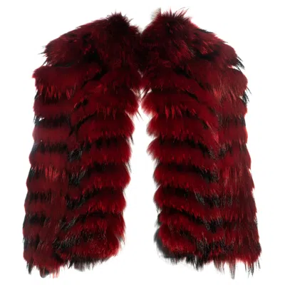Pre-owned Dolce & Gabbana Red Fox Fur Jacket, Fw 1999