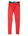 Dolce & Gabbana Red Logo Lace Lingerie Tight Pants Women's Underwear In Red