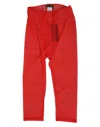 Dolce & Gabbana Red Logo Lace Tight Midi Trousers Underwear In Red