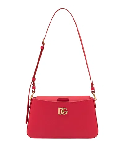 Dolce & Gabbana Red Logo Small Shoulder Bag