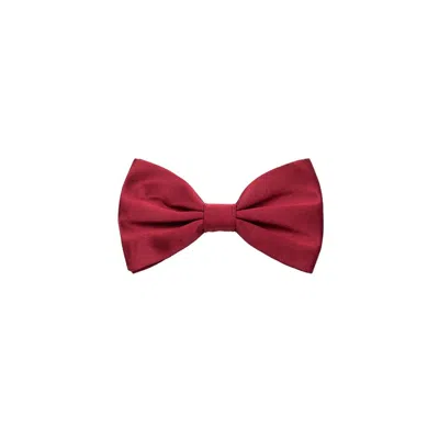 Dolce & Gabbana Silk Bow Tie In Burgundy