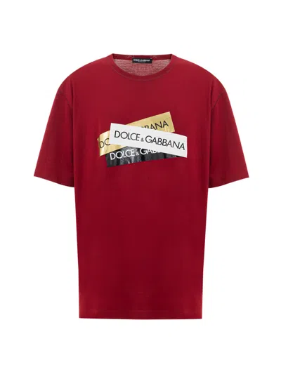 Dolce & Gabbana Red T-shirt With Logo