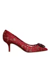 Dolce & Gabbana Woman Pumps Garnet Size 5.5 Textile Fibers In Red