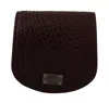 Dolce & Gabbana Refined Caimano Leather Coin Men's Case In Brown