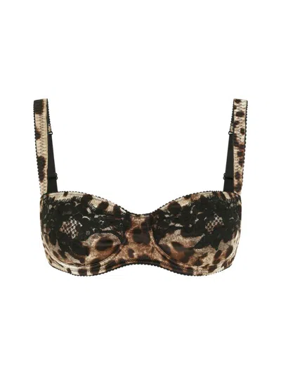 Dolce & Gabbana Balconette Bra In Multicolor