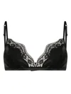 Dolce & Gabbana Lace-panel Bralette In Black