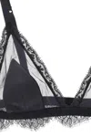 DOLCE & GABBANA REGGISENO TRIANGOLO IN RASO E PIZZO