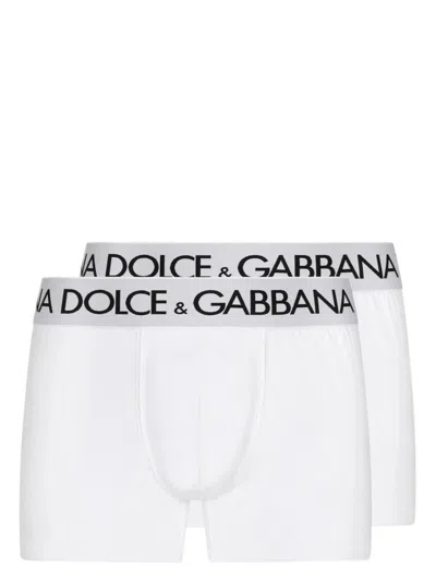 Dolce & Gabbana Regular Boxer 2-pack Clothing In White