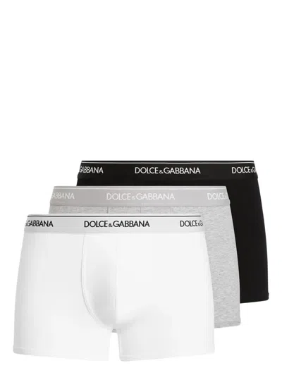 Dolce & Gabbana Regular Boxer 3-pack Clothing In White