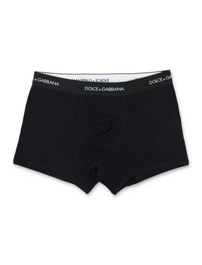 Dolce & Gabbana Regular Boxer In Nero