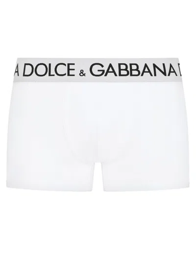 Dolce & Gabbana Regular Fit Boxer Shorts In White