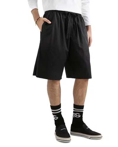 Dolce & Gabbana Regular Fit Drawstring Shorts In Black