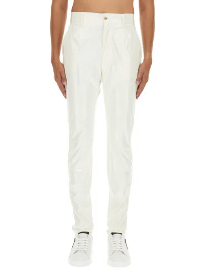 Dolce & Gabbana Regular Fit Trousers In White
