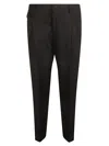 Dolce & Gabbana Regular Plain Trousers In Black