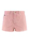 Dolce & Gabbana Regular Rise Flared Denim Shorts Clothing