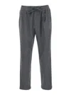 Dolce & Gabbana Trousers Tailored Herringbone Pattern In Gray