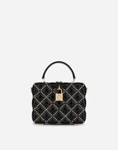 Dolce & Gabbana Resin Dolce Box Bag With Rhinestones In Multicolor