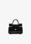 Dolce & Gabbana Resin Sicily Box Top Handle Bag In Black