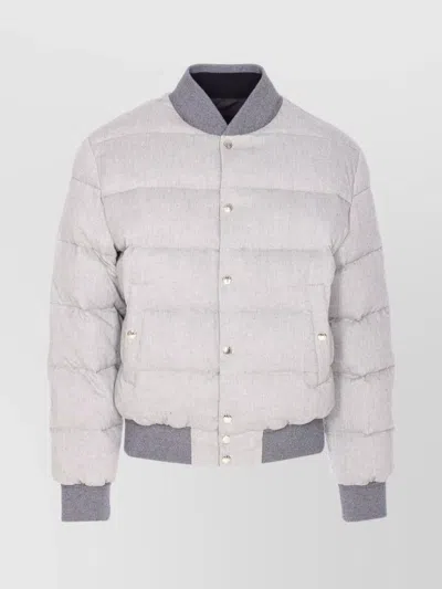 DOLCE & GABBANA REVERSIBLE DOWN JACKET CONTRAST COLLAR