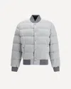 Dolce & Gabbana Reversible Flannel Outerwear Bomber Jackets Grey In Gray