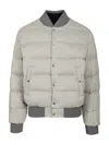 Dolce & Gabbana Reversible Flannel Outerwear Bomber Jackets Grey In Gray