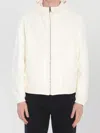Dolce & Gabbana Reversible Leather Jacket Hood Drawstring In White