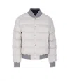 Dolce & Gabbana Reversible Flannel Outerwear Bomber Jackets Grey In White