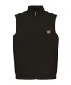 Dolce & Gabbana Logo-plaque Reversible Gilet In Black