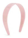 Dolce & Gabbana Rhinestone-embellished Head Band In Pink